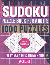 1000 Very Easy to Extreme Hard Sudoku Puzzle Book for Adults