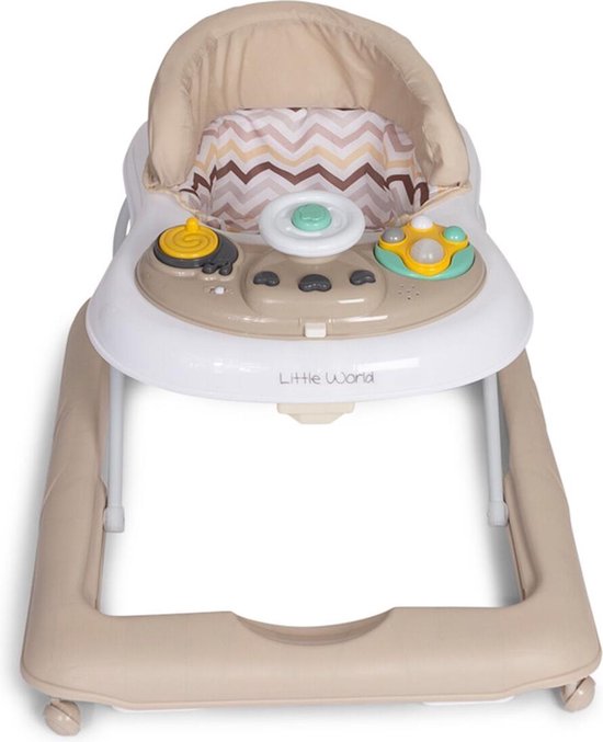 Little World Loopstoel - Babywalker Pluto - Beige van Little World — afbeelding 5