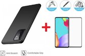 2-In-1 Screenprotector Hoesje Bescherming Protector Set Geschikt Voor Samsung Galaxy A52 4G/5G - Full Cover 3D Edge Tempered Glass Screen Protector Siliconen Back Hoes Cover Case -