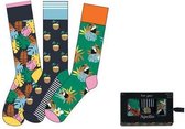 Herensokken - Giftbox - Tropical - 3 Paar - Maat 41-46