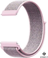 Strap-it 20mm horlogeband nylon - snelsluiting / quick release - pink sand  | bol.com
