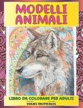 Libro da colorare per adulti - Viajes tropicales - Modelli Animali