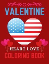 Valentine Heart Love Coloring Book