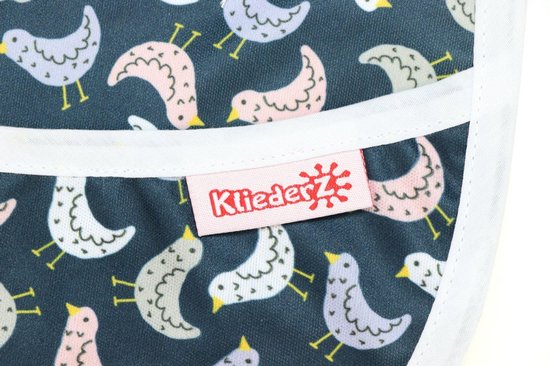 KliederZ baby eetslabbetje met opvangbakje - set 2 stuks slabber meisje - Gekwetter & Getjilp - FP03 van KliederZ — afbeelding 3