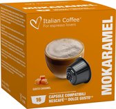 Coffee Italien - Caramel Mokaccino - 16x pièces - Compatible Dolce Gusto