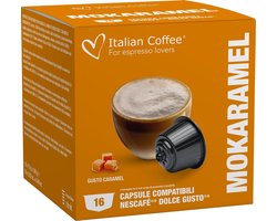 Italian Coffee - Karamel Mokaccino - 16x stuks - Dolce Gusto compatibel