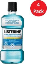 Listerine Mondspoeling - 4 x 500ml - Mouthwash Advanced Tartar Control - Anti Tandsteen - Voordeelpakket