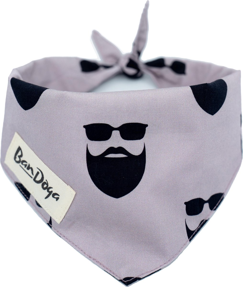 The Beard Bandana Hond | Bandoga S | Hondenkleding | Hondenhalsdoek