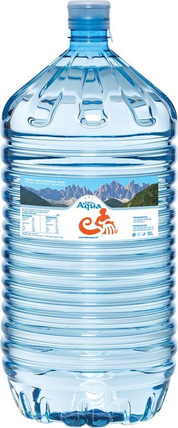 Bronwater in een 18 Liter Fles - Statiegeldvrije Recyclebare PET fles - Water  voor... | bol.com
