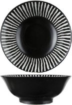Cosy & Trendy Okapi - Black - Kom - D20,8xh7,6cm1.23l - Porselein - (set van 6)