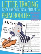 Letter Tracing Book Handwriting Alphabet for Preschoolers Funny WILD Zebra