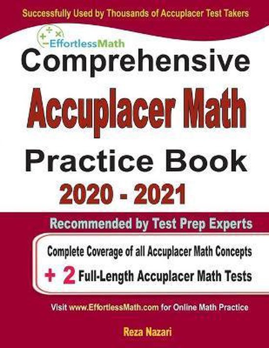 Comprehensive Accuplacer Math Practice Book 2020 - 2021 - cover