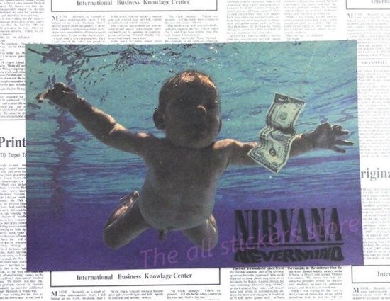 Poster Nirvana | Nevermind | Black and White | Vintage papier