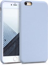 kwmobile telefoonhoesje voor Apple iPhone 6 Plus / 6S Plus - Hoesje met siliconen coating - Smartphone case in mat lichtblauw