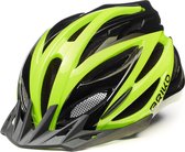 Briko Morgan  Bike Helmet Shiny Black - Yellow Fluo - Maat L