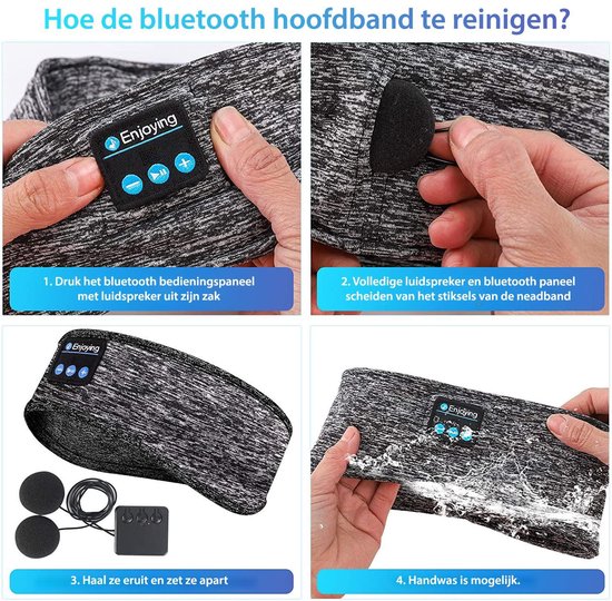SKYX Slaap Koptelefoon met Bluetooth - Slaapmasker met Bluetooth - Hardloop Hoofdband met Ingebouwde Bluetooth Speakers - SKYX