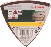 Bosch 25-delige schuurbladenset voor deltaschuurmachines - korrel 120