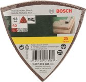 Bosch Ensemble de 25 feuilles abrasives pour ponceuses delta - grain 60