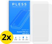 Huawei P40 Lite Screenprotector 2x - Beschermglas Tempered Glass Cover - Pless®