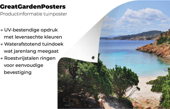 Tuinposter - Tuindoek - Tuinposters buiten - Het Maddalena archipel Sardinië - 120x80 cm - Tuin - GreatGardenPosters