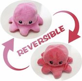 Octopus knuffel - Mood knuffel - Donker roze/Lichtroze - Blij/Boos knuffel - Omkeerbaar - Emotie knuffel - TikTok trend