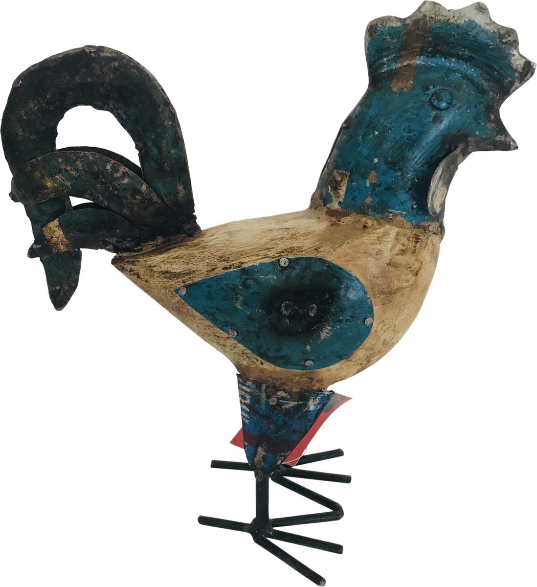 Haan - hout en ijzer H22 - gerecycled - trendy