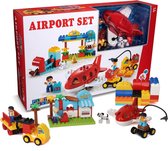 Play&Build Airport Set - Vliegveld Set (Compatible with Duplo & Mega-blocks)