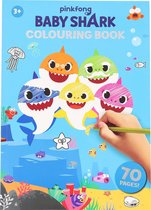 Kleurboek +/- 70 Kleurplaten "Baby Shark"