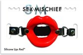 Sex & Mischief - gag - mondgag voor orale seks - zwart - fetish - bdsm - rood