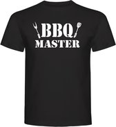 T-Shirt - Casual T-Shirt - Fun T-Shirt - Fun Tekst - Lifestyle T-Shirt - Barbecue - Zomer - Food - BBQ - BBQ Master - Zwart - Maat M