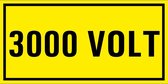 3000 volt sticker 100 x 50 mm