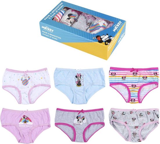 Disney - Minnie Mouse - meisjes - peuter/kinder - ondergoed (5 slips) in  cadeaudoos -... | bol.com