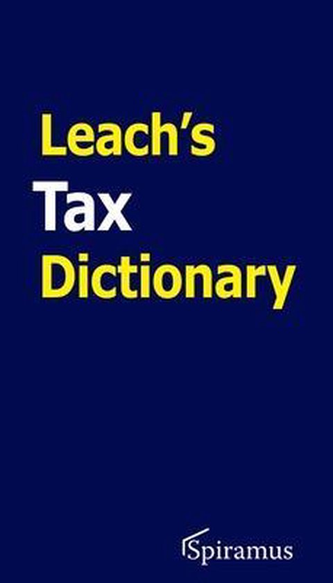 Leach's Tax Dictionary - cover