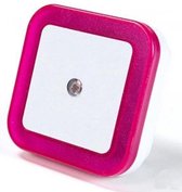 Roze NOTARO LED Nachtlampje met sensor - veiligheid - baby - kinder - Nachtlamp - Nachtlicht - Kinderkamer - Slaapkamer - Woonkamer - Badkamer - Donker - Licht - Nacht - Nachtlampj