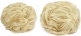 2x Hairbun Crunchie Haarstuk Haarknot Updo Messybun VANILLA