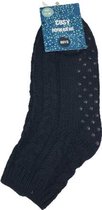 Huissokken - Donkerblauw - Maat 41 / 46 - Anti-slip - Sokken
