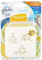 Glade Brise Fresh Lemon Magneet - Geel - Kunststof - 8,5 x 8,5 cm