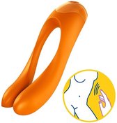 Satisfyer - Candy Cane Finger Vibrator Orange