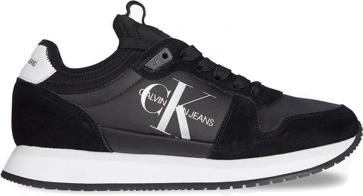 Calvin Klein Runner Sock Lace Up NY-LTH Sneakers Laag - zwart - Maat 37