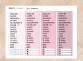 Planner stickers studenten 2103 voor Mascha Planner