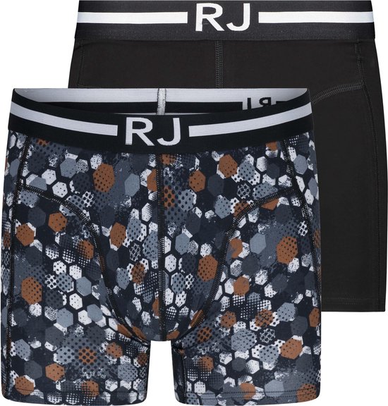 RJ Everyday Fashion 2-Pck Boxershort Combi Hexagon L