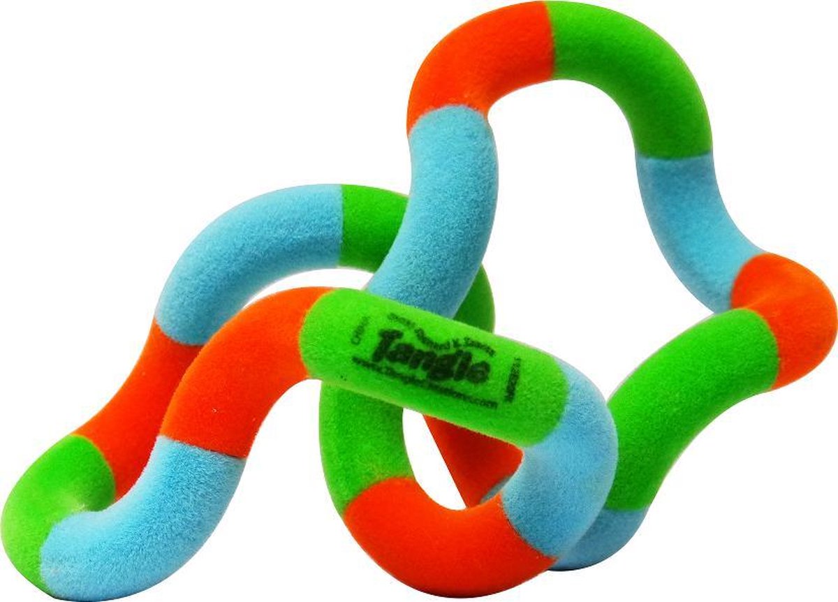 Tangle Toys - Fuzzies Junior - Groen Oranje Blauw - The Original Fidget