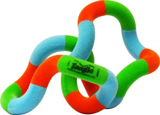 Tangle Toys - Fuzzies Junior - Groen/Oranje/Blauw