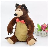 Masha en De Beer - Knuffel - Geluid - 28 cm - Pluche - Speelgoed - Kindercadeau