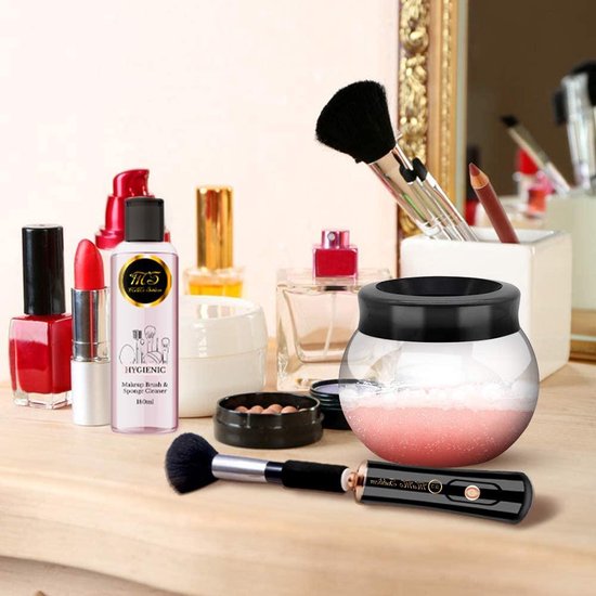 MaMo Subliem - Elektrische Make Up Kwasten Reiniger - Cadeau tip - Brush cleaner - Make-up Borstel Reiniger - Make Up Kwasten reiniger - Wassen - Föhnen - Hygiëne - Make-up Kwastenreiniger - MaMo Subliem