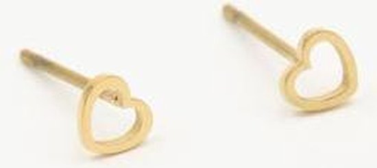 Michelle Bijoux Boucle D'oreille Open Heart Or JE12637