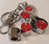 Metalen Ventieldop set Honda Logo