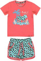 Lemon Beret t-shirt en short meisjes - roze - 147849 - maat 104/110