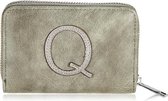 Mooie portemonnee - op de voorkant de letter Q - met ritssluiting - voorzien van 7 vakjes - afmeting 13cm x 9 cm - Leuk voor uzelf of Bestel Een Kado