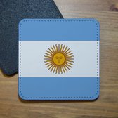 ILOJ onderzetter - Argentijnse vlag - vlag van Argentinië - vierkant